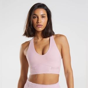 🩷 Gymshark Whitney Longline Bra - Pressed Petal Pink